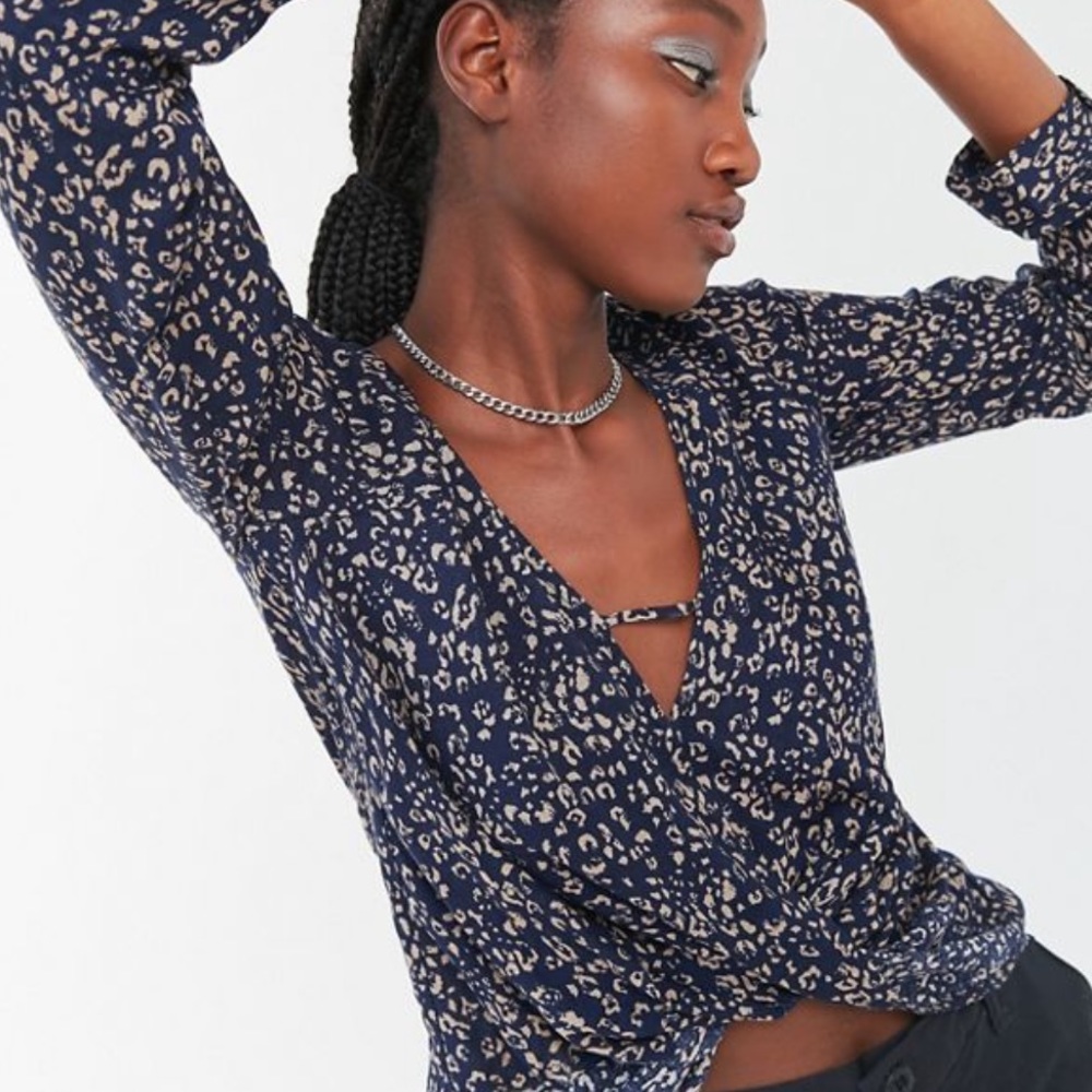 Drapey surplice top